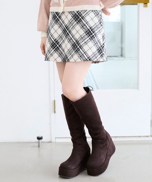 MAJESTIC LEGON / マジェスティックレゴン ミニ・ひざ丈スカート | アソートチェックミニスカパン | 詳細13