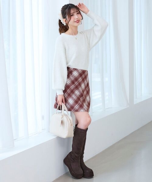 MAJESTIC LEGON / マジェスティックレゴン ミニ・ひざ丈スカート | アソートチェックミニスカパン | 詳細17