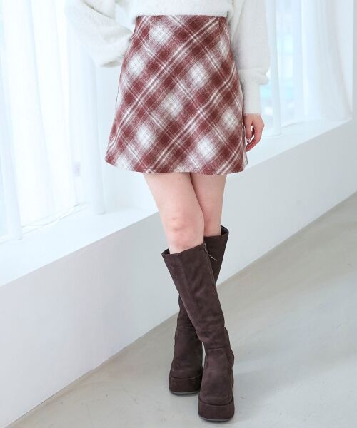 MAJESTIC LEGON / マジェスティックレゴン ミニ・ひざ丈スカート | アソートチェックミニスカパン | 詳細19