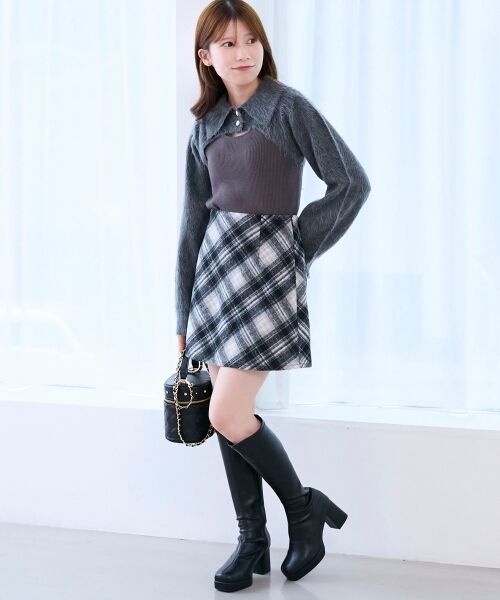 MAJESTIC LEGON / マジェスティックレゴン ミニ・ひざ丈スカート | アソートチェックミニスカパン | 詳細25