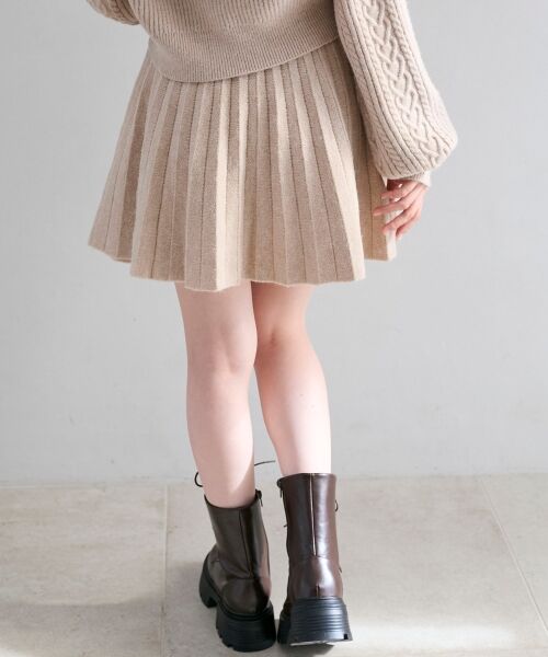 MAJESTIC LEGON / マジェスティックレゴン ロング・マキシ丈スカート | キラキラボタンプリーツニットスカート | 詳細23