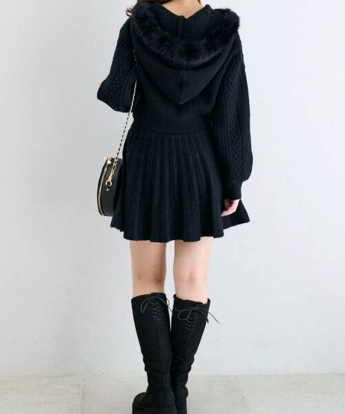 MAJESTIC LEGON / マジェスティックレゴン ロング・マキシ丈スカート | キラキラボタンプリーツニットスカート | 詳細30