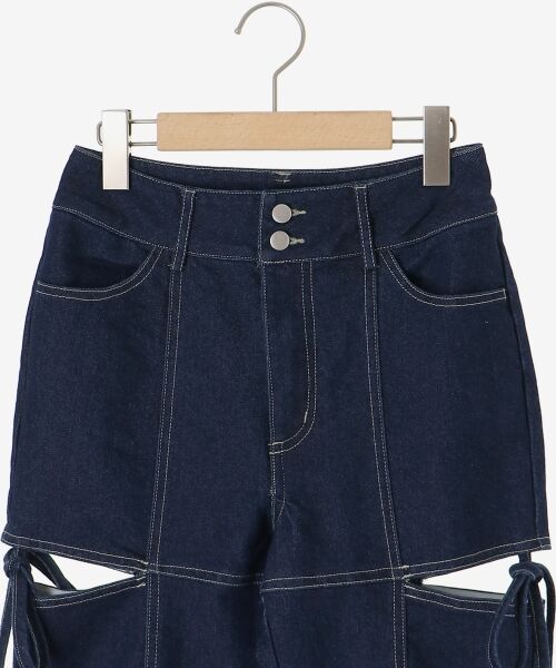 MAJESTIC LEGON / マジェスティックレゴン デニムパンツ | スリットビジューフレアデニムパンツ | 詳細27