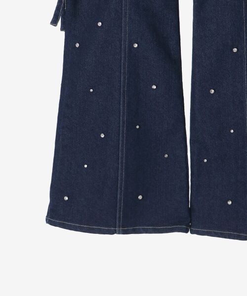 MAJESTIC LEGON / マジェスティックレゴン デニムパンツ | スリットビジューフレアデニムパンツ | 詳細29