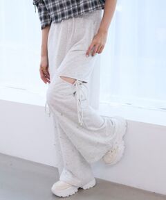 MAJESTIC LEGON / マジェスティックレゴン その他パンツ | スリット入りキラキラスウェットパンツ