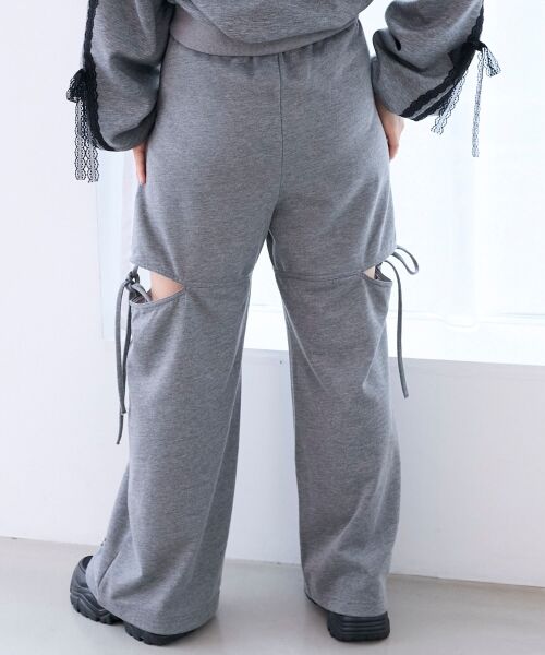 MAJESTIC LEGON / マジェスティックレゴン その他パンツ | スリット入りキラキラスウェットパンツ | 詳細13