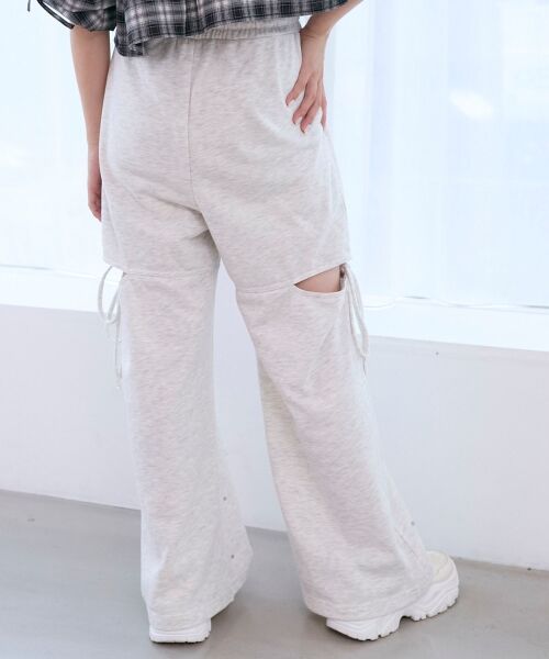 MAJESTIC LEGON / マジェスティックレゴン その他パンツ | スリット入りキラキラスウェットパンツ | 詳細6