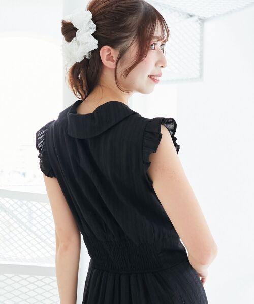 MAJESTIC LEGON / マジェスティックレゴン ロング・マキシ丈ワンピース | デコルテオープンノースリロングワンピ | 詳細24