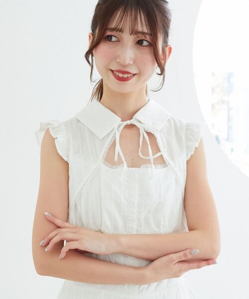 MAJESTIC LEGON / マジェスティックレゴン ロング・マキシ丈ワンピース | デコルテオープンノースリロングワンピ | 詳細6