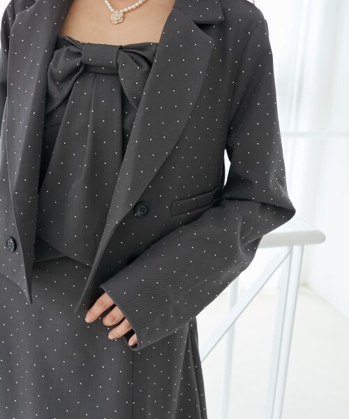 MAJESTIC LEGON / マジェスティックレゴン ミニ丈・ひざ丈ワンピース | キラキラビッグリボンミニワンピ | 詳細20