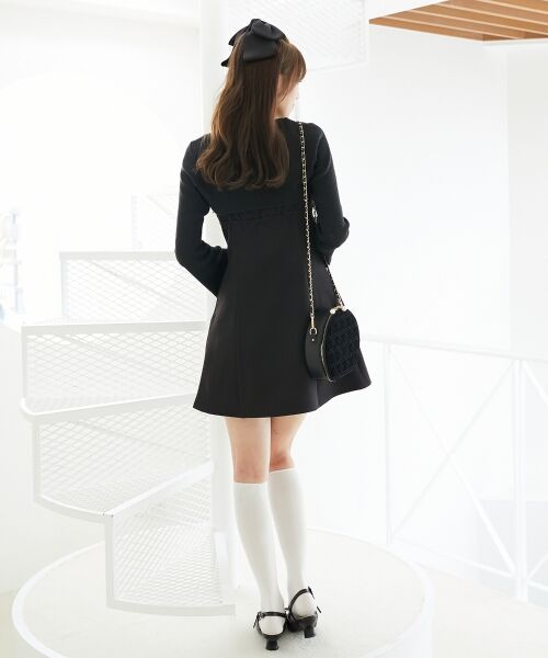 MAJESTIC LEGON / マジェスティックレゴン ミニ丈・ひざ丈ワンピース | キラキラビッグリボンミニワンピ | 詳細23