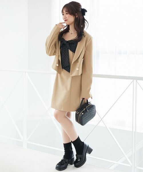 MAJESTIC LEGON / マジェスティックレゴン ミニ丈・ひざ丈ワンピース | キラキラビッグリボンミニワンピ | 詳細7