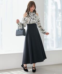 MAJESTIC LEGON / マジェスティックレゴン ミニ丈・ひざ丈ワンピース | 2wayアメスリウエストキュッとワンピ