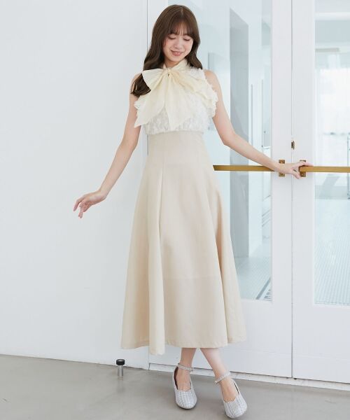 MAJESTIC LEGON / マジェスティックレゴン ミニ丈・ひざ丈ワンピース | 2wayアメスリウエストキュッとワンピ | 詳細10