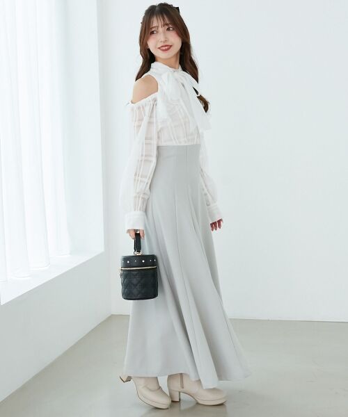 MAJESTIC LEGON / マジェスティックレゴン ミニ丈・ひざ丈ワンピース | 2wayアメスリウエストキュッとワンピ | 詳細16