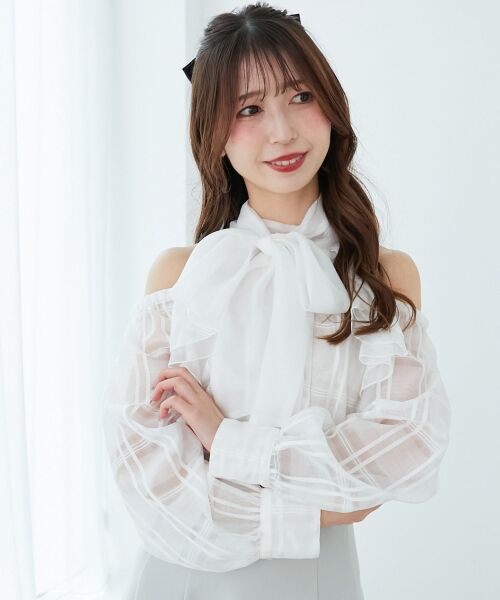 MAJESTIC LEGON / マジェスティックレゴン ミニ丈・ひざ丈ワンピース | 2wayアメスリウエストキュッとワンピ | 詳細18