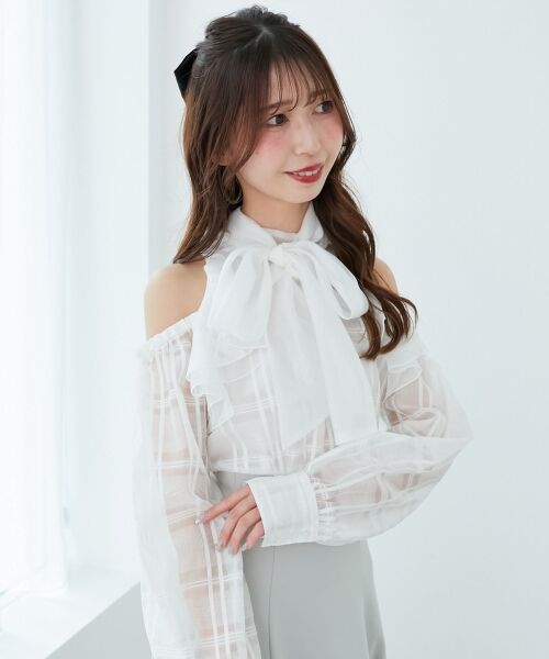 MAJESTIC LEGON / マジェスティックレゴン ミニ丈・ひざ丈ワンピース | 2wayアメスリウエストキュッとワンピ | 詳細19