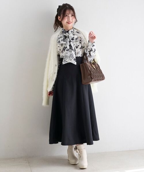 MAJESTIC LEGON / マジェスティックレゴン ミニ丈・ひざ丈ワンピース | 2wayアメスリウエストキュッとワンピ | 詳細22