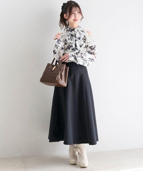 MAJESTIC LEGON / マジェスティックレゴン ミニ丈・ひざ丈ワンピース | 2wayアメスリウエストキュッとワンピ | 詳細24