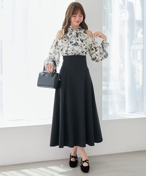 MAJESTIC LEGON / マジェスティックレゴン ミニ丈・ひざ丈ワンピース | 2wayアメスリウエストキュッとワンピ | 詳細25