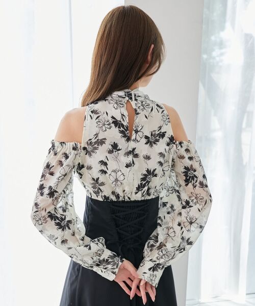 MAJESTIC LEGON / マジェスティックレゴン ミニ丈・ひざ丈ワンピース | 2wayアメスリウエストキュッとワンピ | 詳細30