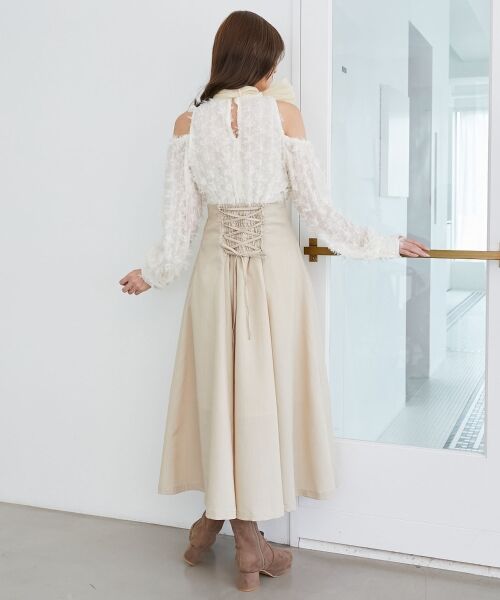 MAJESTIC LEGON / マジェスティックレゴン ミニ丈・ひざ丈ワンピース | 2wayアメスリウエストキュッとワンピ | 詳細5