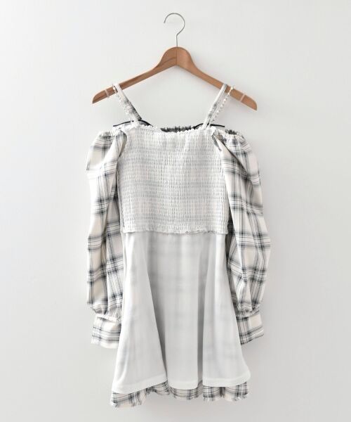 MAJESTIC LEGON / マジェスティックレゴン ミニ丈・ひざ丈ワンピース | チェーン付ビッグリボンミニワンピ | 詳細28