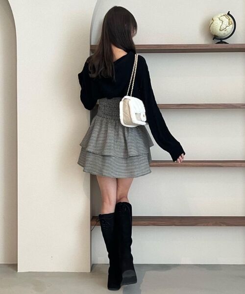 MAJESTIC LEGON / マジェスティックレゴン ミニ丈・ひざ丈ワンピース | フードボレロ×ミニキャミワンピセット | 詳細19