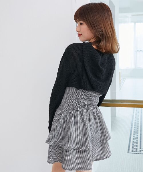 MAJESTIC LEGON / マジェスティックレゴン ミニ丈・ひざ丈ワンピース | フードボレロ×ミニキャミワンピセット | 詳細25