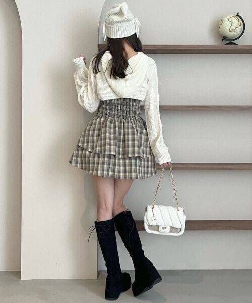 MAJESTIC LEGON / マジェスティックレゴン ミニ丈・ひざ丈ワンピース | フードボレロ×ミニキャミワンピセット | 詳細3