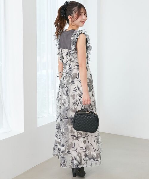 MAJESTIC LEGON / マジェスティックレゴン ロング・マキシ丈ワンピース | ノースリフリルドッキングワンピ | 詳細13