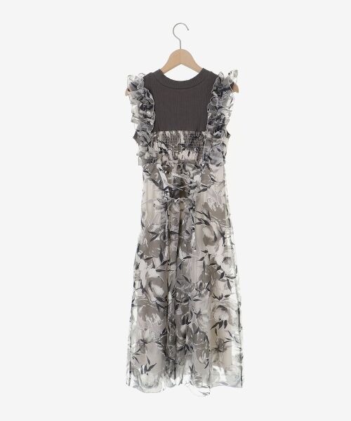 MAJESTIC LEGON / マジェスティックレゴン ロング・マキシ丈ワンピース | ノースリフリルドッキングワンピ | 詳細30