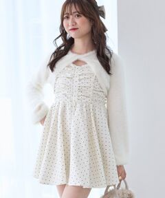 MAJESTIC LEGON / マジェスティックレゴン ミニ丈・ひざ丈ワンピース | ふわふわニット×ミニワンピセット