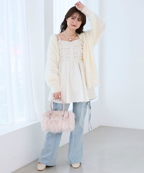 MAJESTIC LEGON / マジェスティックレゴン ミニ丈・ひざ丈ワンピース | ふわふわニット×ミニワンピセット | 詳細10