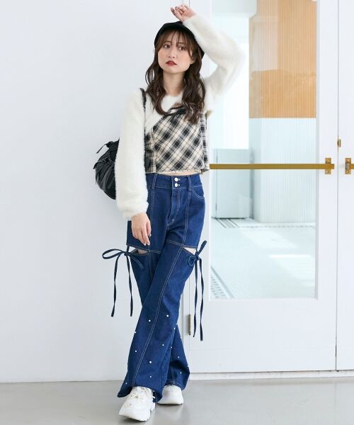 MAJESTIC LEGON / マジェスティックレゴン ミニ丈・ひざ丈ワンピース | ふわふわニット×ミニワンピセット | 詳細11