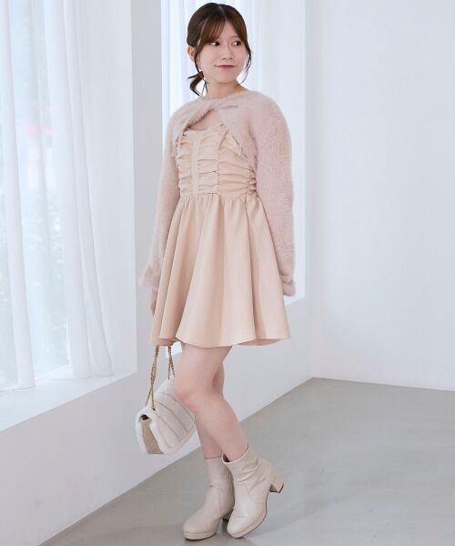 MAJESTIC LEGON / マジェスティックレゴン ミニ丈・ひざ丈ワンピース | ふわふわニット×ミニワンピセット | 詳細13