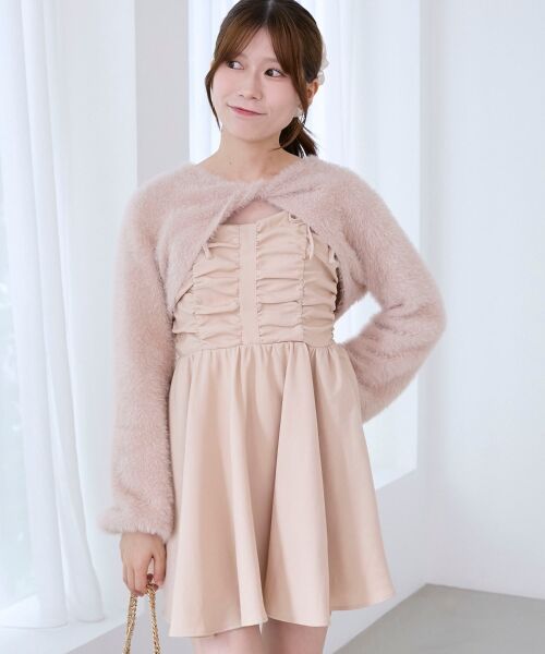 MAJESTIC LEGON / マジェスティックレゴン ミニ丈・ひざ丈ワンピース | ふわふわニット×ミニワンピセット | 詳細15