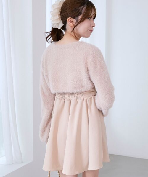 MAJESTIC LEGON / マジェスティックレゴン ミニ丈・ひざ丈ワンピース | ふわふわニット×ミニワンピセット | 詳細17