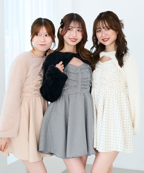 MAJESTIC LEGON / マジェスティックレゴン ミニ丈・ひざ丈ワンピース | ふわふわニット×ミニワンピセット | 詳細2