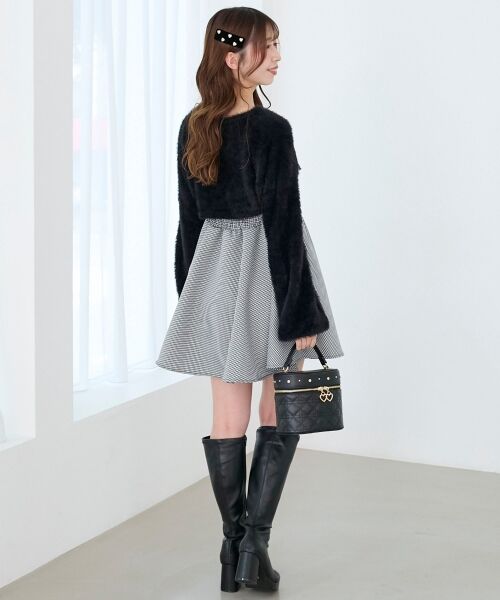 MAJESTIC LEGON / マジェスティックレゴン ミニ丈・ひざ丈ワンピース | ふわふわニット×ミニワンピセット | 詳細23