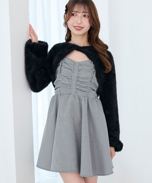 MAJESTIC LEGON / マジェスティックレゴン ミニ丈・ひざ丈ワンピース | ふわふわニット×ミニワンピセット | 詳細24