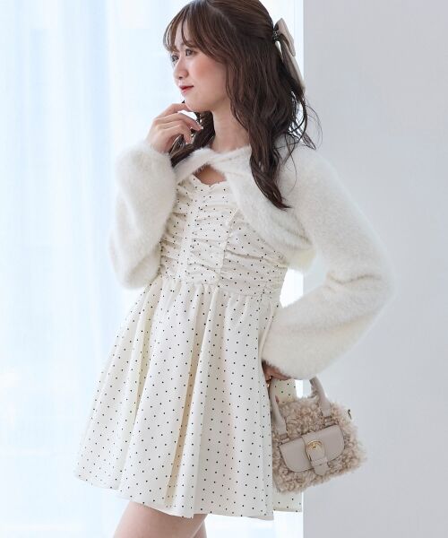 MAJESTIC LEGON / マジェスティックレゴン ミニ丈・ひざ丈ワンピース | ふわふわニット×ミニワンピセット | 詳細7