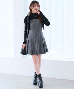 MAJESTIC LEGON / マジェスティックレゴン ミニ丈・ひざ丈ワンピース | ショルダーリボンミニワンピース