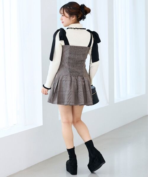 MAJESTIC LEGON / マジェスティックレゴン ミニ丈・ひざ丈ワンピース | ショルダーリボンミニワンピース | 詳細11