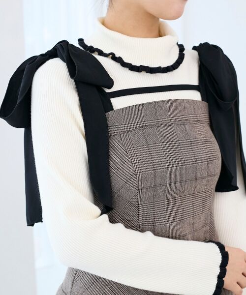 MAJESTIC LEGON / マジェスティックレゴン ミニ丈・ひざ丈ワンピース | ショルダーリボンミニワンピース | 詳細15