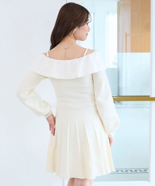 MAJESTIC LEGON / マジェスティックレゴン ミニ丈・ひざ丈ワンピース | フロントビッグリボンニットミニワンピ | 詳細15