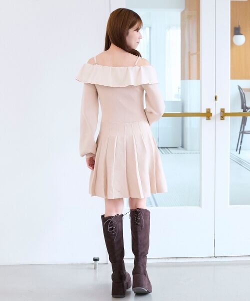 MAJESTIC LEGON / マジェスティックレゴン ミニ丈・ひざ丈ワンピース | フロントビッグリボンニットミニワンピ | 詳細19