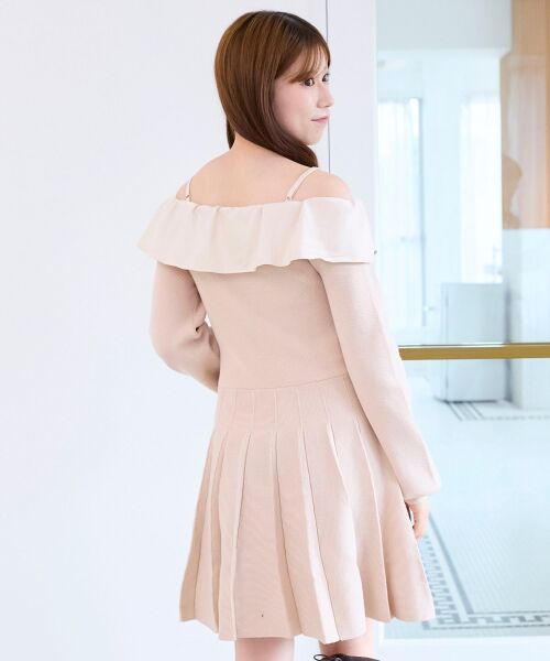 MAJESTIC LEGON / マジェスティックレゴン ミニ丈・ひざ丈ワンピース | フロントビッグリボンニットミニワンピ | 詳細22