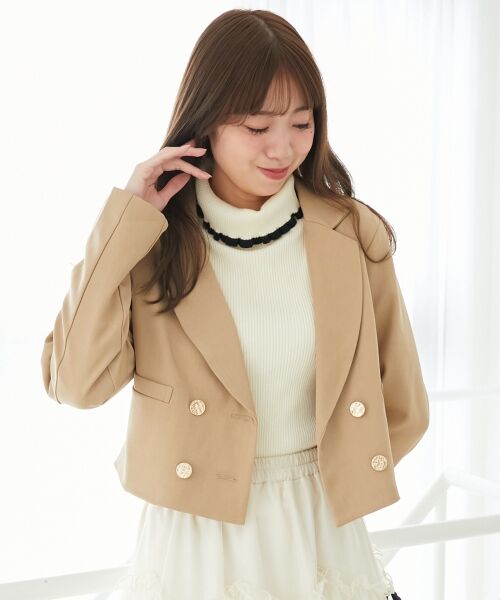 MAJESTIC LEGON / マジェスティックレゴン その他アウター | ダブルブレストショートジャケット | 詳細11