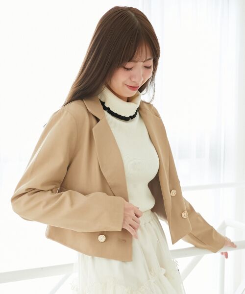 MAJESTIC LEGON / マジェスティックレゴン その他アウター | ダブルブレストショートジャケット | 詳細12